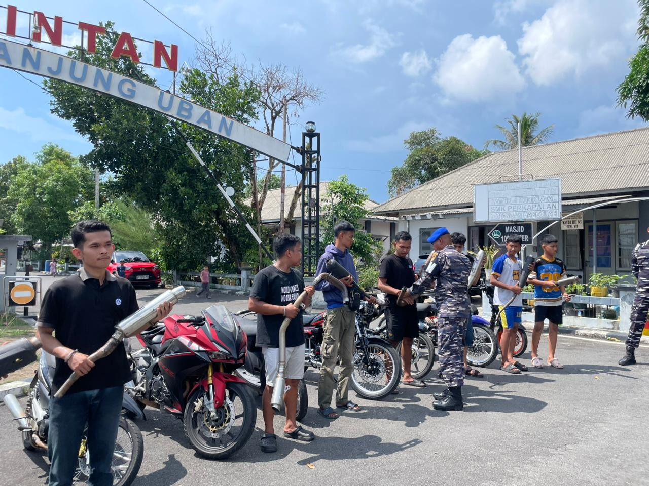 Denpom Lanal Bintan Tertibkan Penggunaan Knalpot Brong, Wujudkan Ketertiban dan Kenyamanan Lingkungan