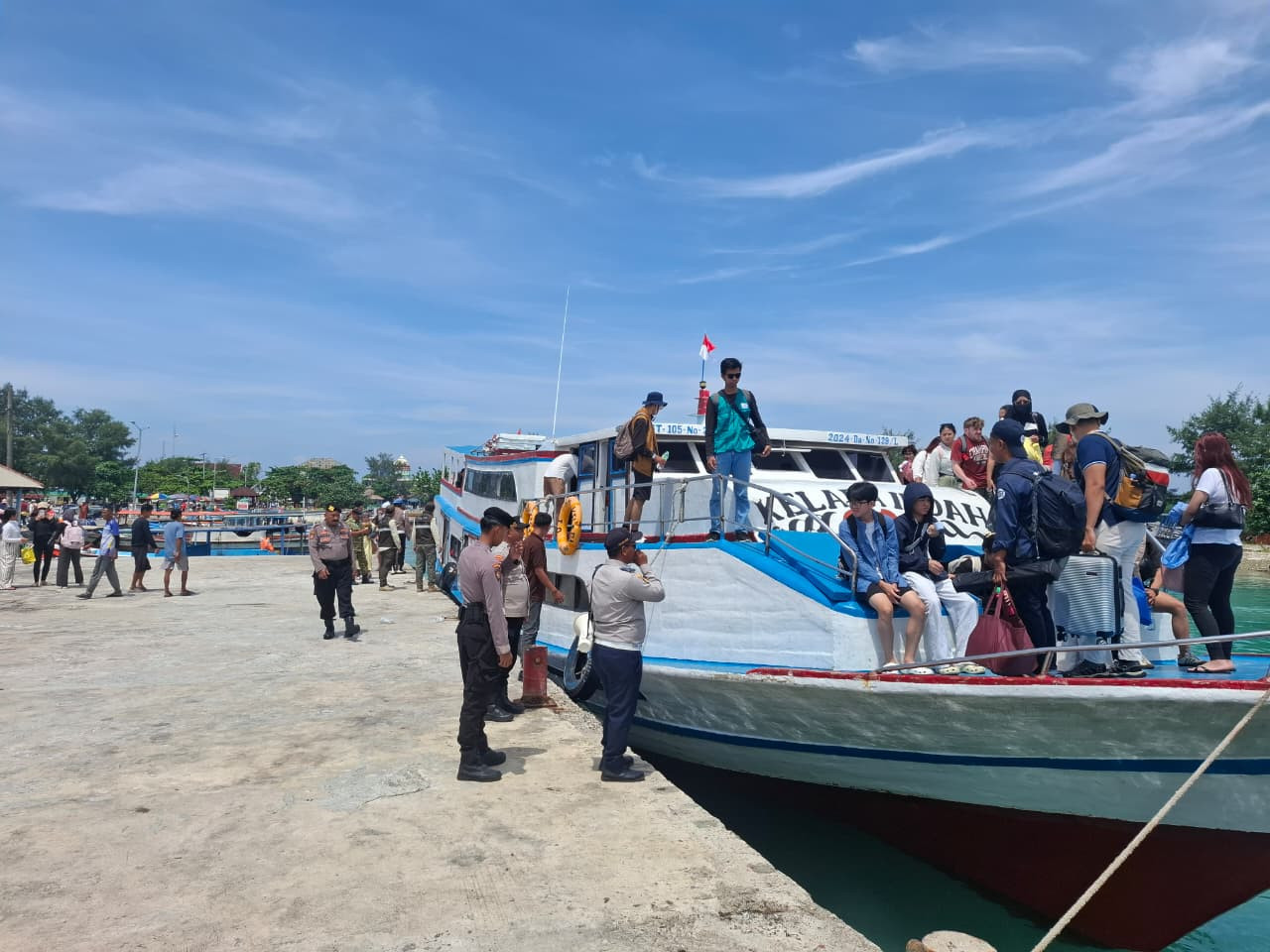 Sinergi TNI-Polri Amankan Dermaga Pulau Wisata dan Permukiman, Jamin Kelancaran Aktivitas Warga