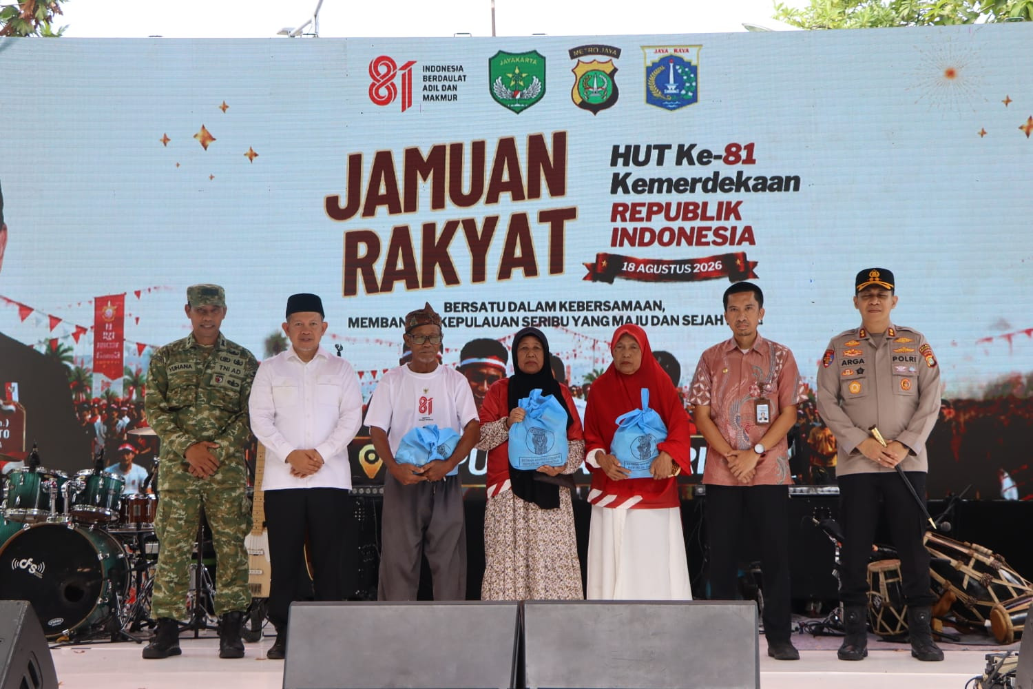 Jamuan Rakyat HUT RI ke-81 di Pulau Pramuka Berlangsung Meriah, Kapolres Pastikan Pengamanan Kondusif