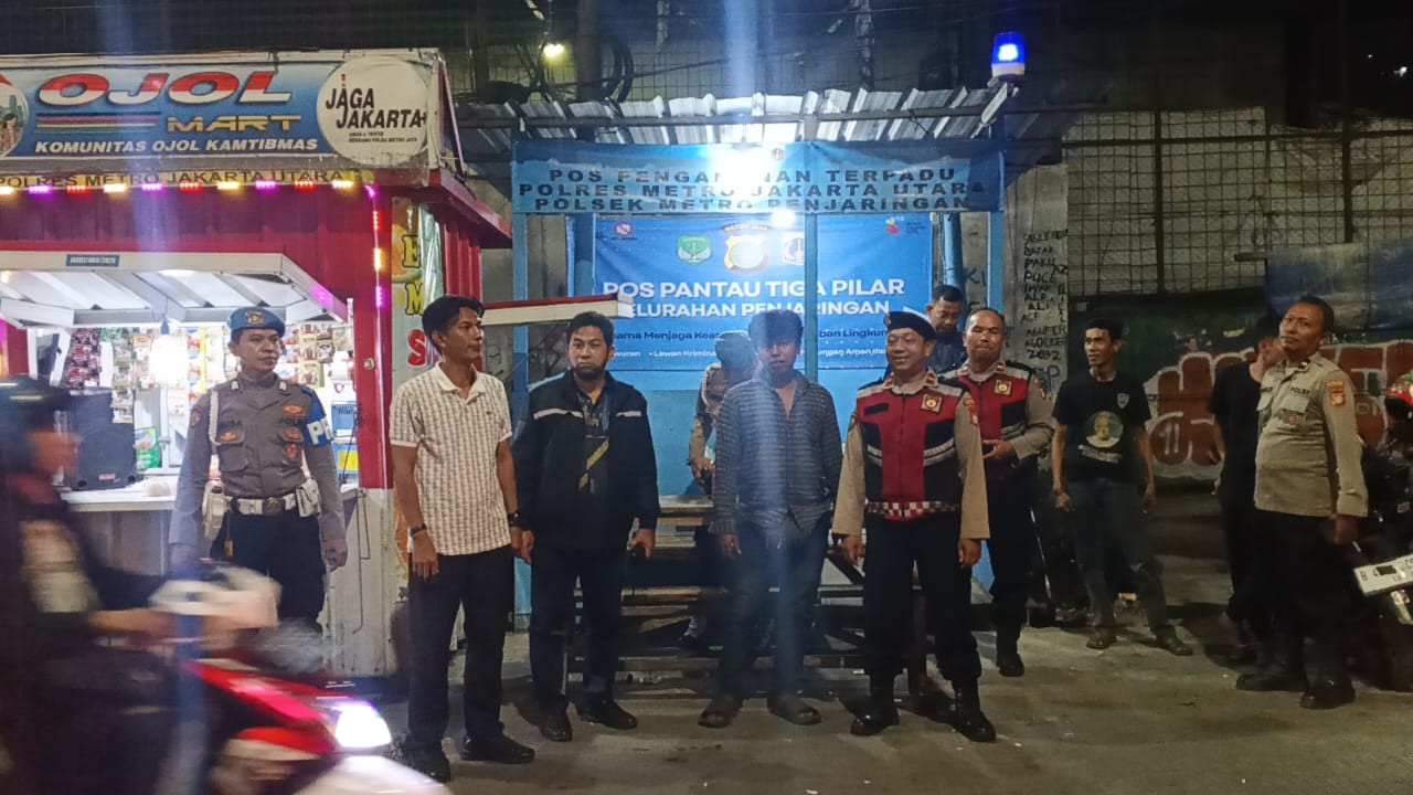 Polsek Metro Penjaringan Tingkatkan Patroli Malam, Antisipasi Tawuran dan Kejahatan Jalanan