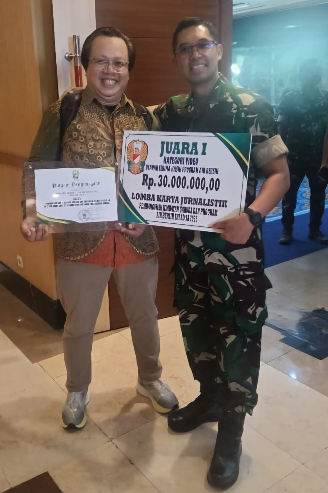 Mitra Media Pendam Jaya Raih Juara 1 Lomba Jurnalistik TNI AD Tahun 2026