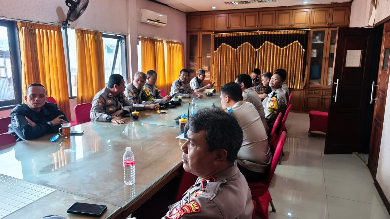Polsek Pademangan Matangkan Kesiapan Distribusi Sembako di Monas Lewat Rapat Daring