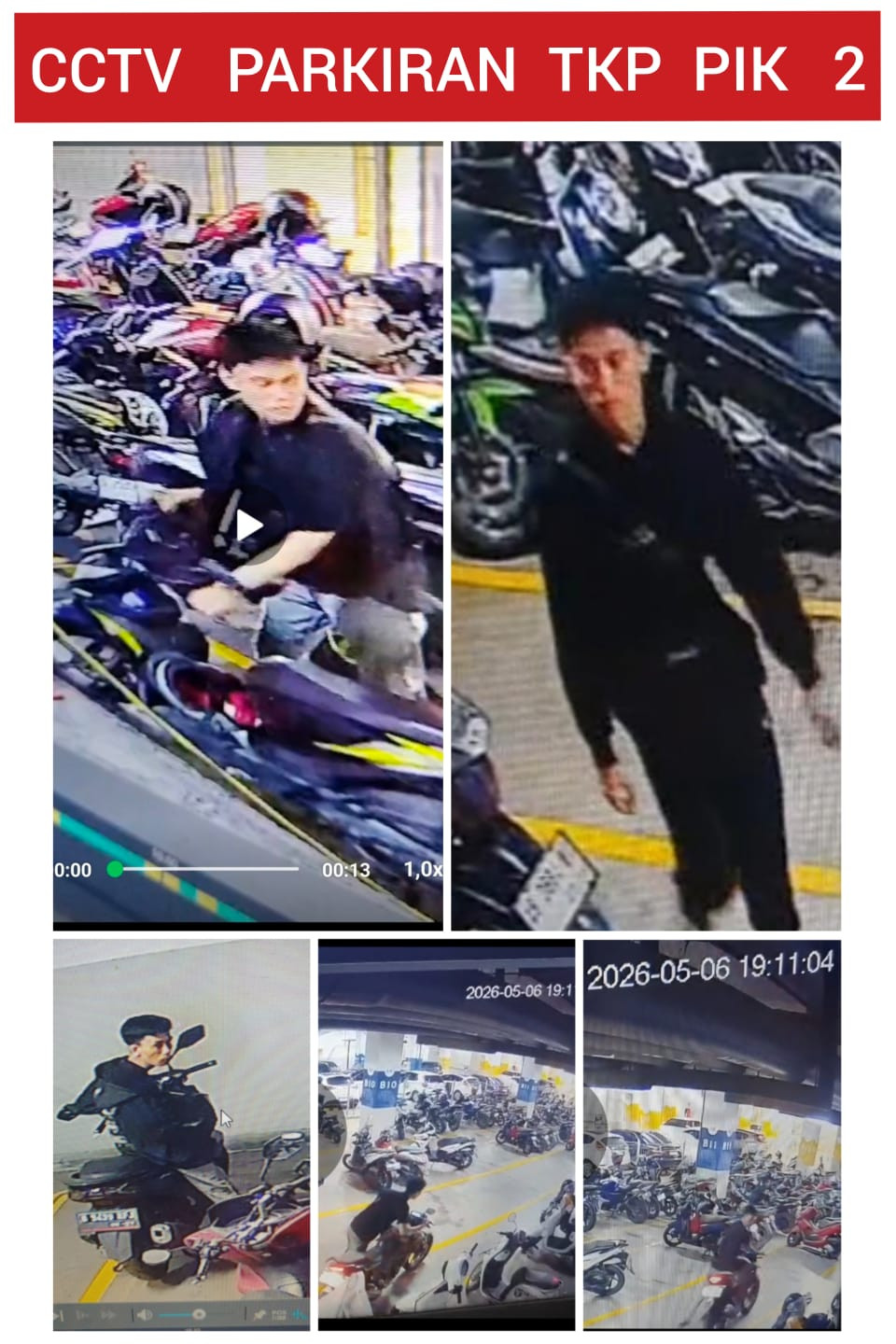 Polisi Tangkap Pencuri Motor di Apartemen PIK 2, Akali Parkir dengan Tukar Pelat Nomor