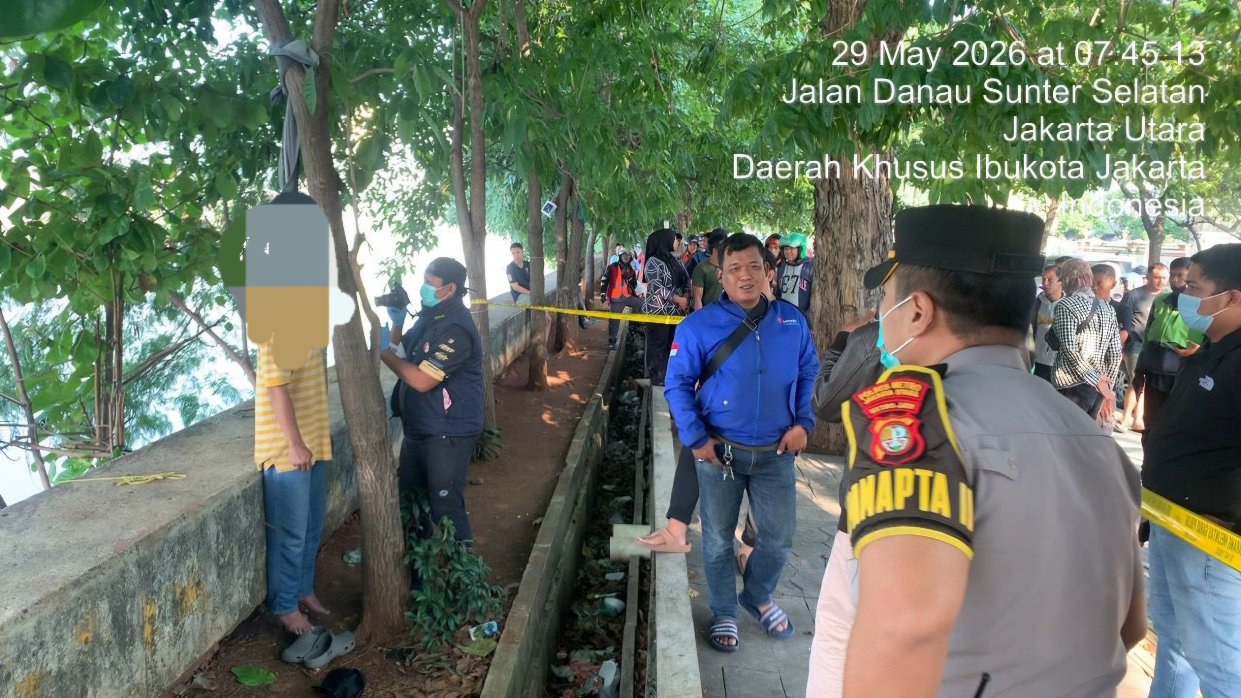 Respon Cepat 110 SPKT Polres Metro Jakarta Utara Tangani Penemuan Mayat di Danau Sunter