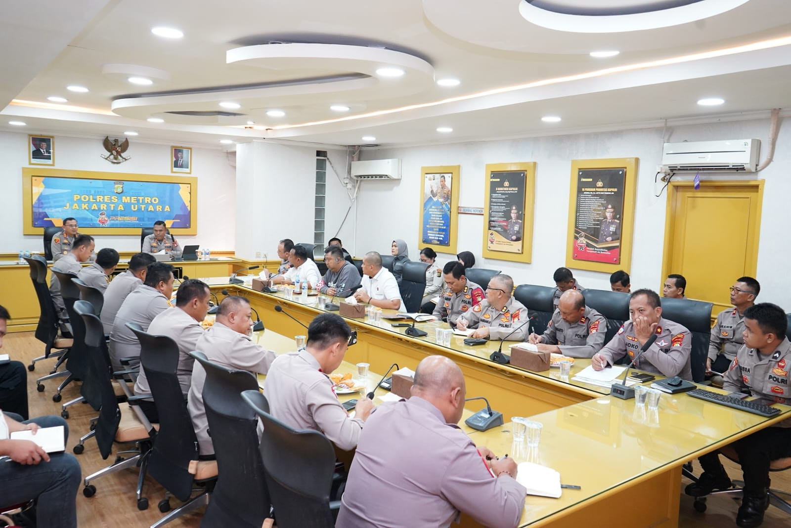 Wakapolres Metro Jakarta Utara Pimpin Rapat Persiapan Gerakan Pangan Murah
