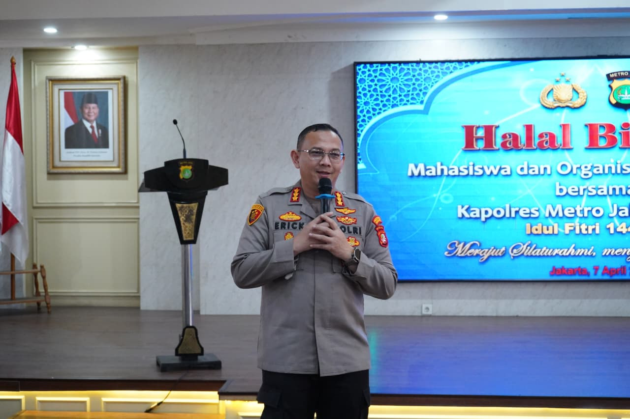 Kapolres Metro Jakarta Utara Gelar Halal Bihalal Bersama Mahasiswa dan Organisasi Kepemudaan