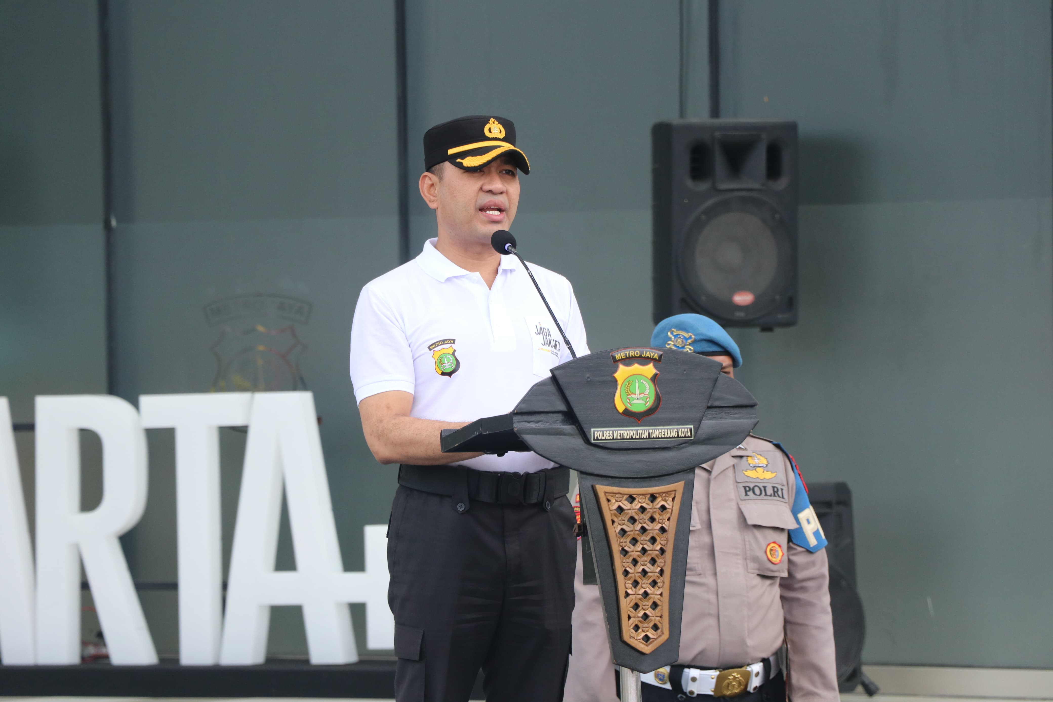 Kapolres Metro Tangerang Kota Pimpin Gerakan Bersih-Bersih dan Ketahanan Pangan di Mako Polres