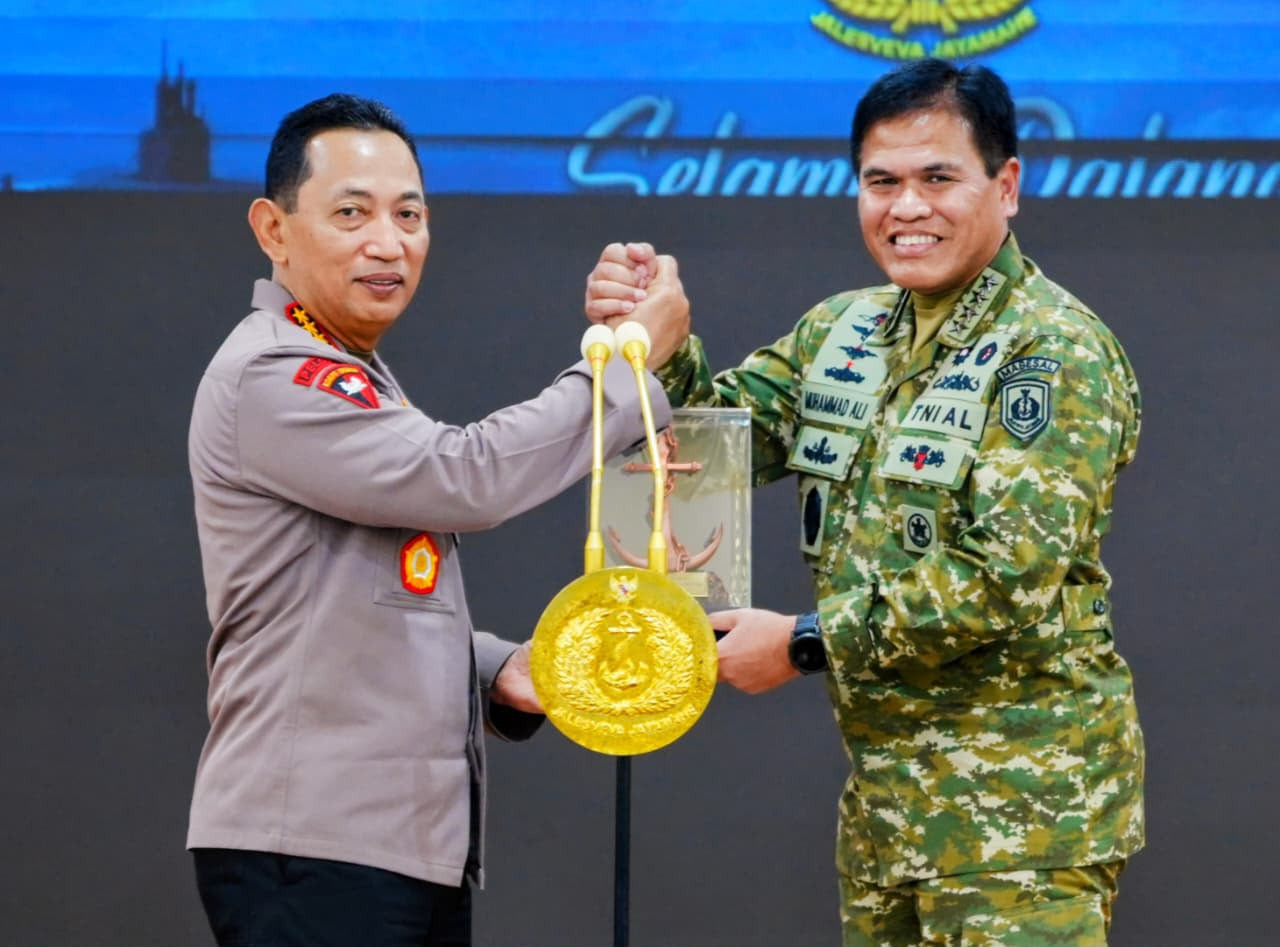 Kapolri Hadiri Silaturahmi Strategis Pimpinan Lembaga Negara di Mabes TNI AL