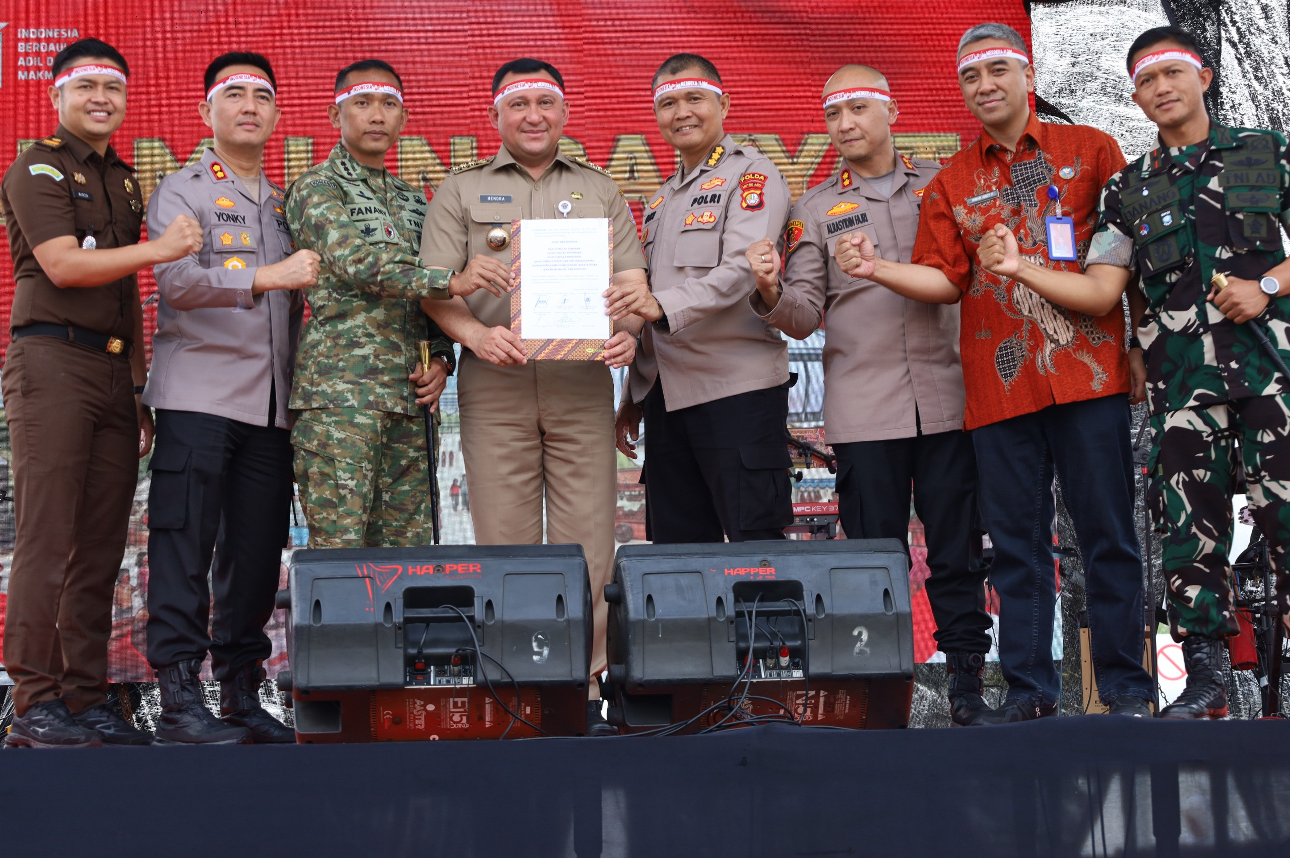 Semarak HUT RI ke-81 di Jakarta Utara, TNI-Polri dan Warga Perkuat Kebersamaan