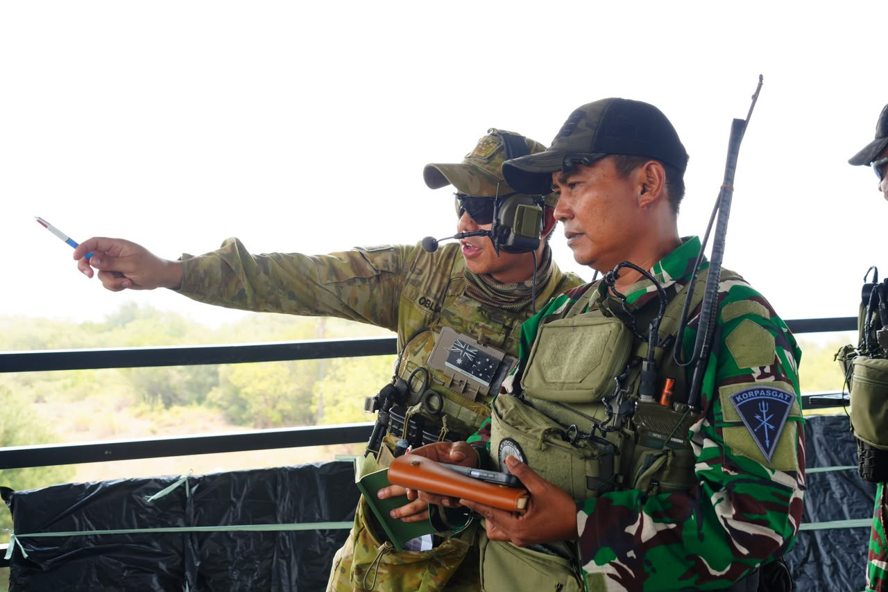 Jelang Demo Pendaratan Amfibi, TNI–ADF Mantapkan Latihan di Pantai Banongan