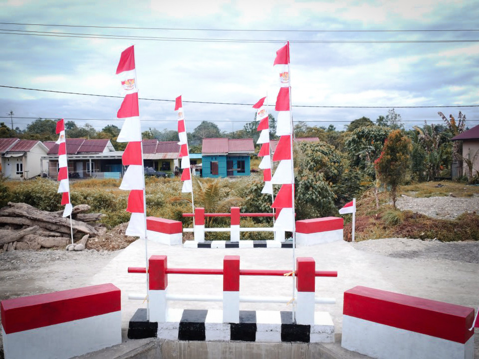 Warga Kampung Jimbi Sambut Gembira Rampungnya Pembangunan Jembatan Beton