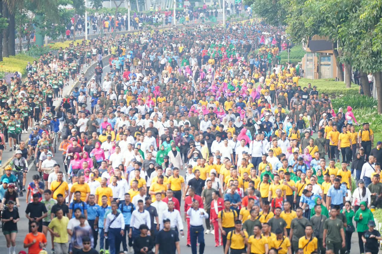TNI Run 2026 Meriahkan Rangkaian HUT Ke-81 TNI, 15.965 Pelari Padati Monas