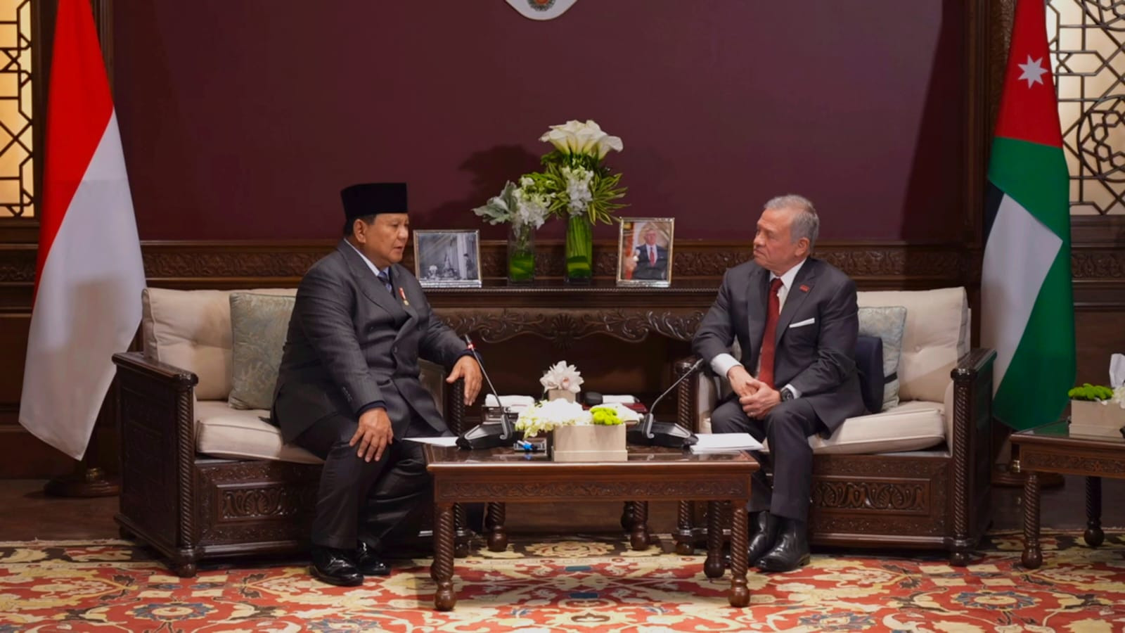 Prabowo dan Raja Yordania Tegaskan Komitmen Solusi Dua Negara untuk Perdamaian Palestina